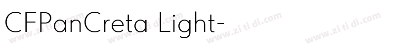 CFPanCreta Light字体转换